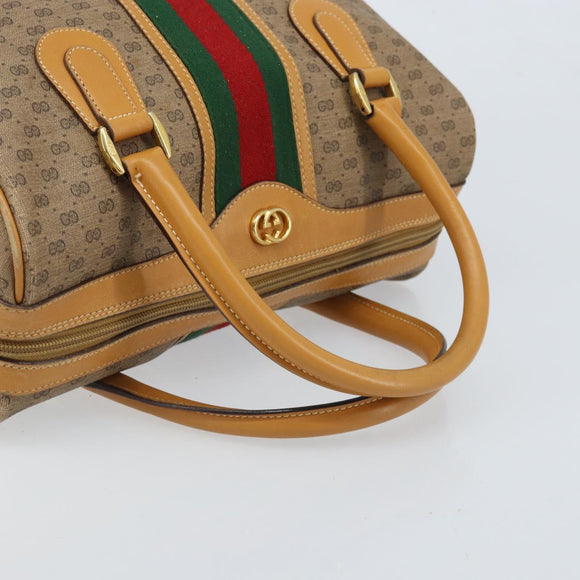 GUCCI Micro GG Supreme Web Sherry Line Bag PVC 2way 002 115 0165 Auth fm5175