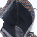 CELINE Macadam Canvas Tote Bag PVC Leather Black Gold Auth fm5176-18