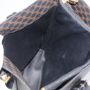 CELINE Macadam Canvas Tote Bag PVC Leather Black Gold Auth fm5176-19