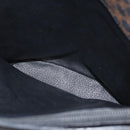 CELINE Macadam Canvas Tote Bag PVC Leather Black Gold Auth fm5176-20