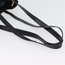 CELINE Macadam Canvas Tote Bag PVC Leather Black Gold Auth fm5176-7