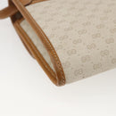 GUCCI Micro GG Supreme Bag PVC Light Beige Gold 004 106 0146 Auth fm5178-16