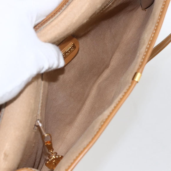GUCCI Micro GG Supreme Bag PVC Light Beige Gold 004 106 0146 Auth fm5178