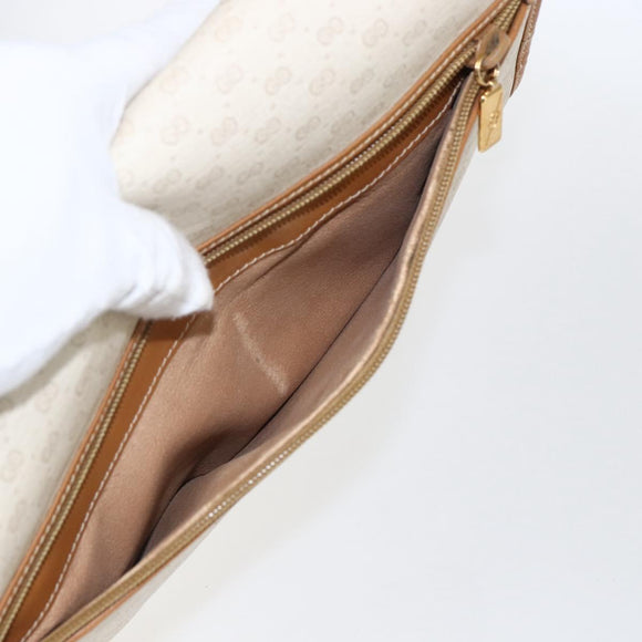 GUCCI Micro GG Supreme Bag PVC Light Beige Gold 004 106 0146 Auth fm5178