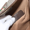 GUCCI GG Supreme Web Sherry Line Clutch Bag PVC Beige 156 01 031 Auth fm5185-12