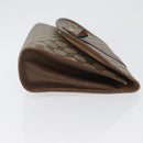 GUCCI GG Supreme Web Sherry Line Clutch Bag PVC Beige 156 01 031 Auth fm5185-3