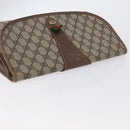 GUCCI GG Supreme Web Sherry Line Clutch Bag PVC Beige 156 01 031 Auth fm5185-5