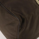 GUCCI Sherry Line Boston Bag Nylon Braun Silber 012 8657 Auth fm5186-11