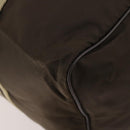 GUCCI Sherry Line Boston Bag Nylon Braun Silber 012 8657 Auth fm5186-12