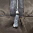 GUCCI Sherry Line Boston Bag Nylon Braun Silber 012 8657 Auth fm5186-14