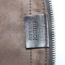 GUCCI Sherry Line Boston Bag Nylon Braun Silber 012 8657 Auth fm5186-18