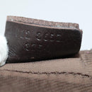 GUCCI Sherry Line Boston Bag Nylon Braun Silber 012 8657 Auth fm5186-19