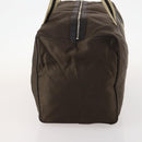 GUCCI Sherry Line Boston Bag Nylon Braun Silber 012 8657 Auth fm5186-4