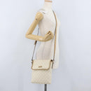 GUCCI GG Supreme Shoulder Bag PVC Ivory Gold 223666 Auth fm5187-24