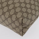 GUCCI GG Supreme Web Sherry Line Tote Bag PVC Beige Gold 39 02 003 Auth fm5189-14
