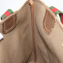 GUCCI GG Supreme Web Sherry Line Tote Bag PVC Beige Gold 39 02 003 Auth fm5189-19