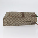 GUCCI GG Supreme Web Sherry Line Tote Bag PVC Beige Gold 39 02 003 Auth fm5189-4