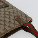 GUCCI GG Supreme Web Sherry Line Tote Bag PVC Beige Gold 39 02 003 Auth fm5189-7
