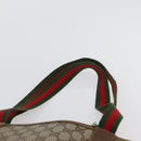 GUCCI GG Supreme Web Sherry Line Tote Bag PVC Beige Gold 39 02 003 Auth fm5189-9