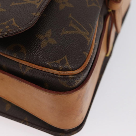 LOUIS VUITTON Monogram Cartouchiere GM Umhängetasche M51252 LV Auth fm5193