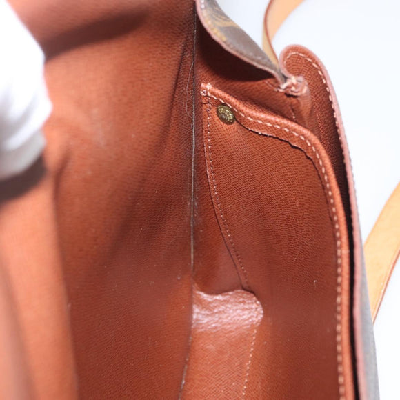 LOUIS VUITTON Monogram Cartouchiere GM Umhängetasche M51252 LV Auth fm5193