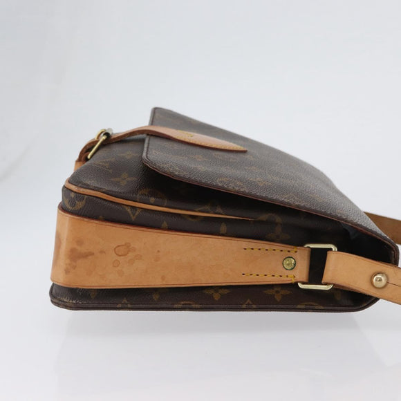 LOUIS VUITTON Monogram Cartouchiere GM Umhängetasche M51252 LV Auth fm5193
