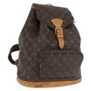 LOUIS VUITTON Monogram Montsouris GM Rucksack M51135 LV Auth fm5194-1