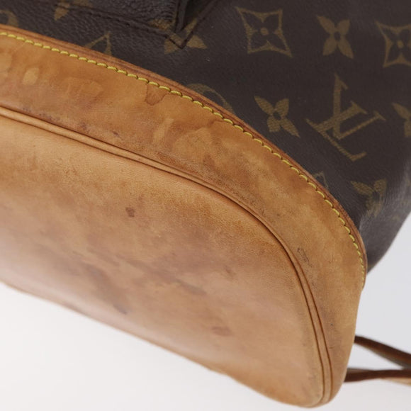LOUIS VUITTON Monogram Montsouris GM Rucksack M51135 LV Auth fm5194