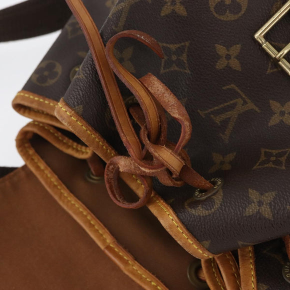 LOUIS VUITTON Monogram Montsouris GM Rucksack M51135 LV Auth fm5194