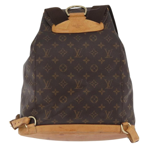 LOUIS VUITTON Monogram Montsouris GM Rucksack M51135 LV Auth fm5194