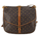 LOUIS VUITTON Monogram Saumur 35 Shoulder Bag M42254 LV Auth fm5198-13