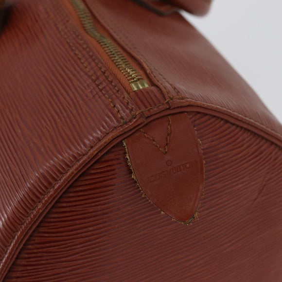 LOUIS VUITTON Epi Speedy 35 Handtas Bruin Kenia M42993 LV Auth fm5204