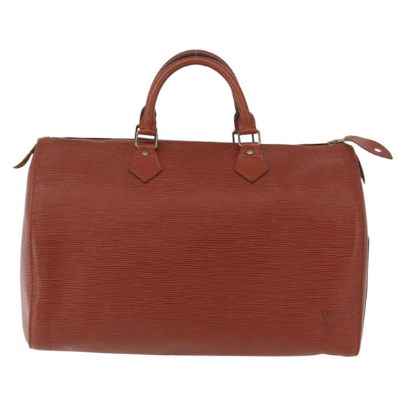 LOUIS VUITTON Epi Speedy 35 Handtas Bruin Kenia M42993 LV Auth fm5204
