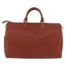 LOUIS VUITTON Epi Speedy 35 Handtas Bruin Kenia M42993 LV Auth fm5204-2