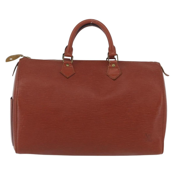 LOUIS VUITTON Epi Speedy 35 Handtas Bruin Kenia M42993 LV Auth fm5204