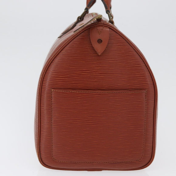 LOUIS VUITTON Epi Speedy 35 Handtas Bruin Kenia M42993 LV Auth fm5204