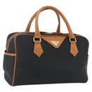 SAINT LAURENT Hand Bag PVC Black Gold Auth fm5207-1