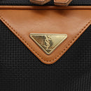 SAINT LAURENT Hand Bag PVC Black Gold Auth fm5207-17