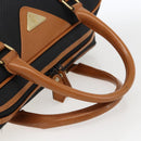 SAINT LAURENT Hand Bag PVC Black Gold Auth fm5207-7
