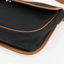 SAINT LAURENT Shoulder Bag PVC Black Gold Auth fm5208-9
