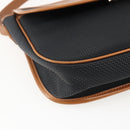 SAINT LAURENT Shoulder Bag PVC Black Gold Auth fm5208-14