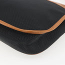 SAINT LAURENT Shoulder Bag PVC Black Gold Auth fm5208-15
