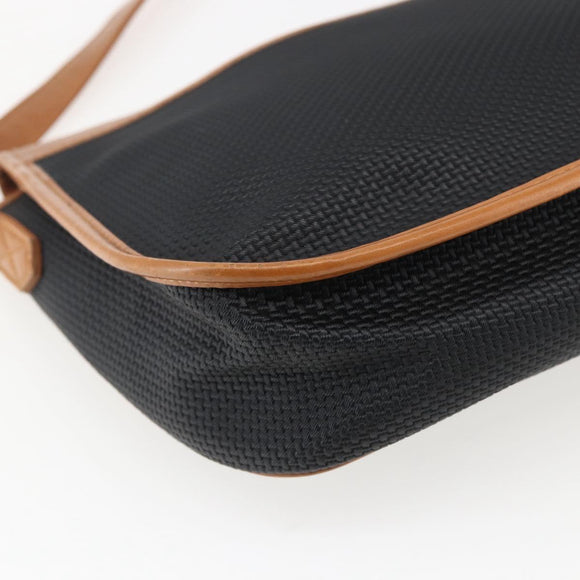 SAINT LAURENT Shoulder Bag PVC Black Gold Auth fm5208