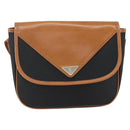 SAINT LAURENT Shoulder Bag PVC Black Gold Auth fm5208-13