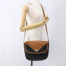 SAINT LAURENT Shoulder Bag PVC Black Gold Auth fm5208-22