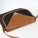 SAINT LAURENT Shoulder Bag PVC Black Gold Auth fm5208-6