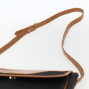 SAINT LAURENT Shoulder Bag PVC Black Gold Auth fm5208-8