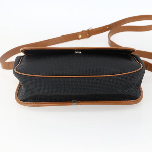 SAINT LAURENT Shoulder Bag PVC Black Gold Auth fm5208