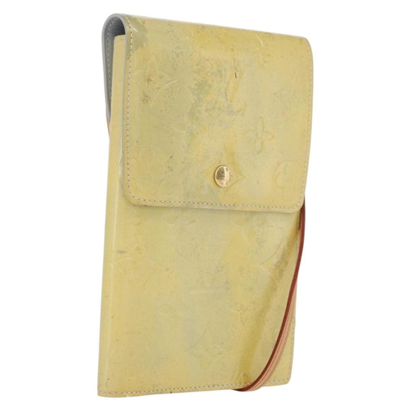 LOUIS VUITTON Monogram Vernis Walker Wallet Gris M91031 LV Auth fm5209