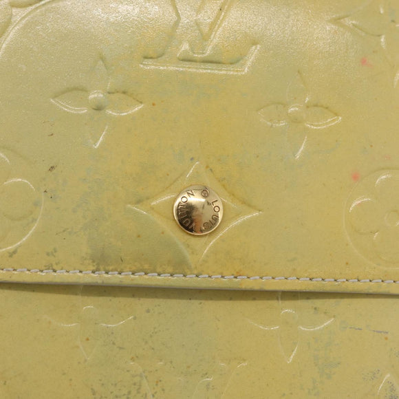 LOUIS VUITTON Monogram Vernis Walker Wallet Gris M91031 LV Auth fm5209